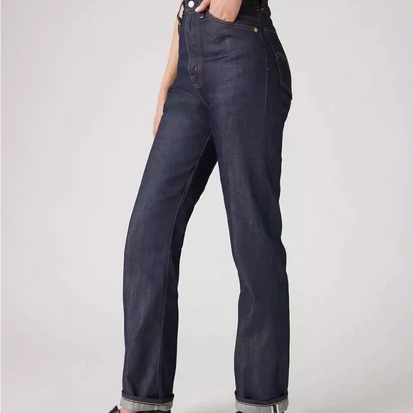 NWT Levi’s Vintage Clothing (LVC) 1950’s 701 Selvedge Jeans 30x30 - Picture 4 of 8